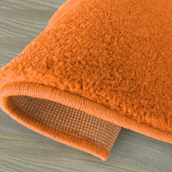 Domtextilu Okrúhly koberec oranžovej farby Šírka: 100 cm | Dĺžka: 100 cm 30922_98267