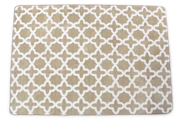 Domtextilu Moderné kusové koberce v béžovej farbe 140 x 200 cm 35848