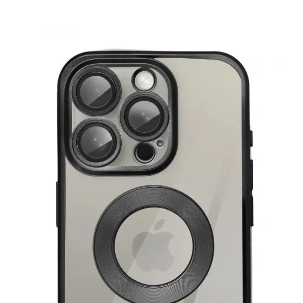 OEM Glam kryt pre Apple iPhone 16, Čierny