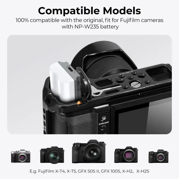 K&F Concept NP-W235 2400mAh, batéria typu C s priamou montážou fotoaparátu, *2ks 33631