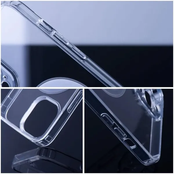 OEM Silikónový kryt s MagSafe pre Apple iPhone 16 Pro Max, Transparentný