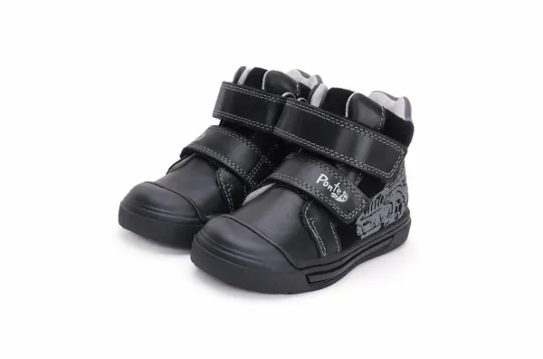 D.D.Step D.D. step Ponte20 Black Car kožené topánky Veľkosť nohy: 33