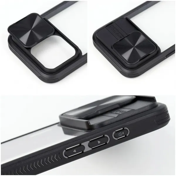 OEM Slider kryt pre Apple iPhone 16, Čierny