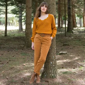 7/8 menčestrové chino nohavice