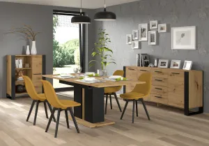 ARTBm Rozkladací jedálenský stôl NUKA I |dub artisan