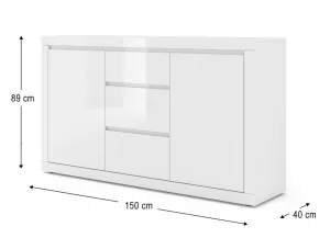 ARTBm Komoda BELLO BIANCO 3