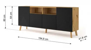 ARTBm Komoda LUXI 195