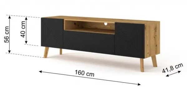 ARTBm TV stolík LUXI 160