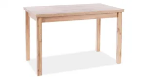Signal Jedálenský stôl ADAM | 120 x 68 cm Farba: dub lancelot / biely mat