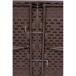 Cateringový stôl RATTAN skladaný v kufríku 180 cm hnedý