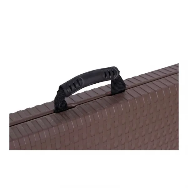 Cateringový stôl RATTAN skladaný v kufríku 180 cm hnedý