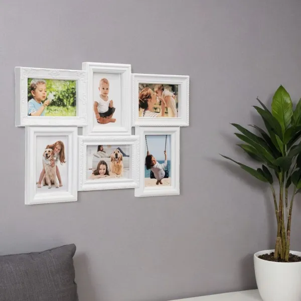TZB Fotorámeček BAFRA 51x35 cm 6 fotografií bílý