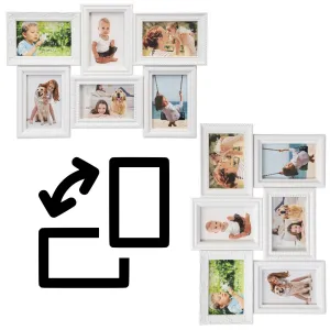 TZB Fotorámeček BAFRA 51x35 cm 6 fotografií bílý