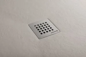 POLYSAN - TRENECA sprchová vanička z liateho mramoru s možnosťou úpravy rozmeru 90x90cm, béžová matná 84300.81