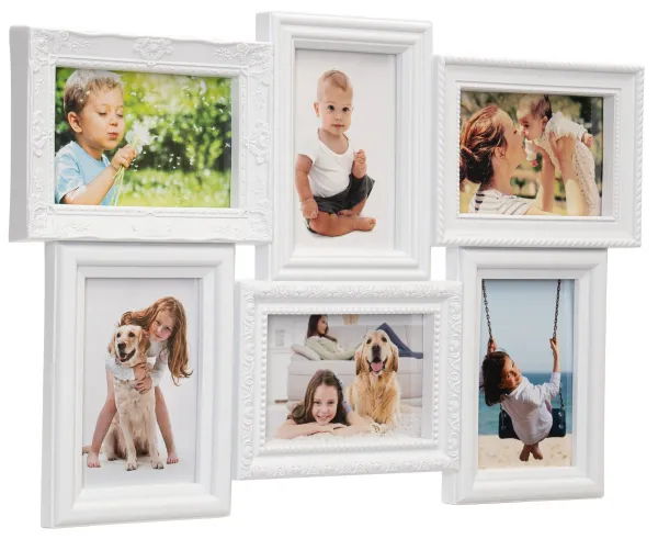 TZB Fotorámeček BAFRA 51x35 cm 6 fotografií bílý