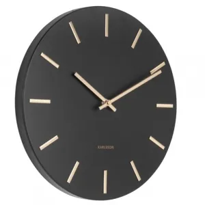 Karlsson 5821BK Dizajnové nástenné hodiny pr. 30 cm