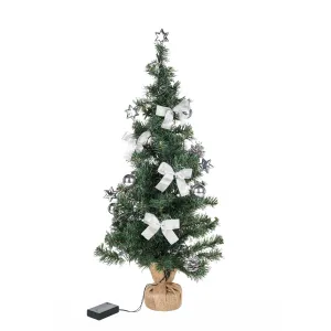 Haushalt international Umělý Vánoční stromek, stříbrné ozdoby, 75 cm