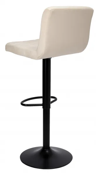 Arako Black beige Velvet bar hocker