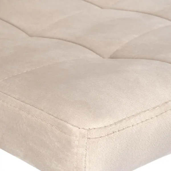 Arako Black beige Velvet bar hocker