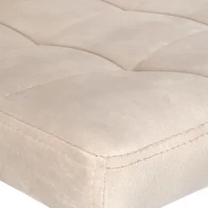 Arako Black beige Velvet bar hocker