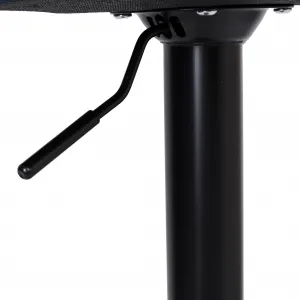 Arako Black beige Velvet bar hocker