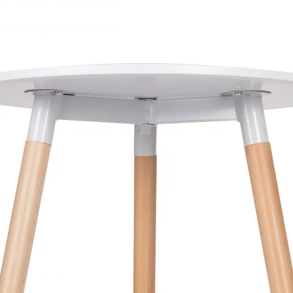 Moderný drevený stôl do kuchyne v obývacej izbe 60 cm
