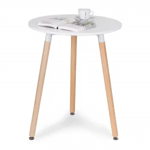 Moderný drevený stôl do kuchyne v obývacej izbe 60 cm