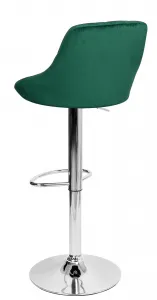Cydro chrómovo zelený Velvet bar hocker