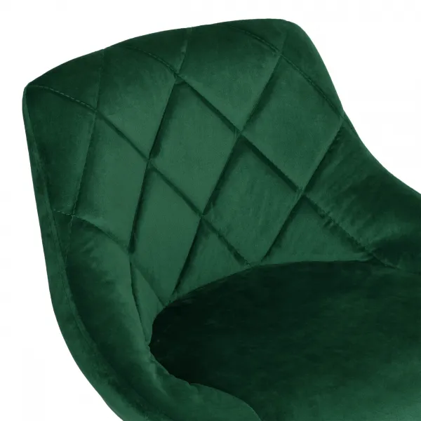 Cydro chrómovo zelený Velvet bar hocker