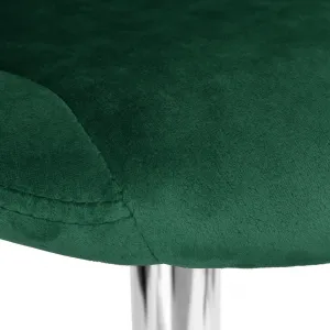 Cydro chrómovo zelený Velvet bar hocker