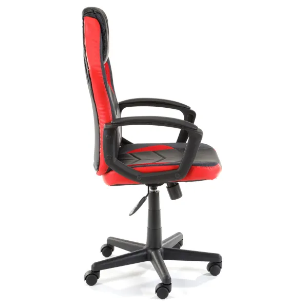 Ak furniture Otočná herní židle FERO II černo-červená