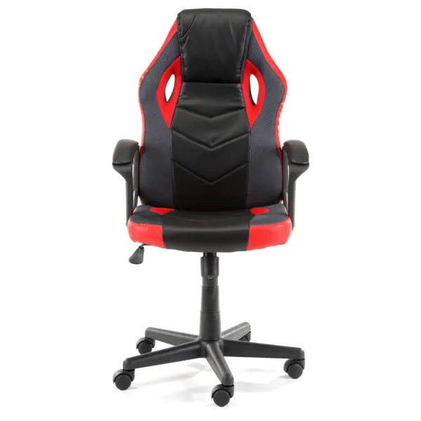 Ak furniture Otočná herní židle FERO II černo-červená