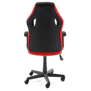 Ak furniture Otočná herní židle FERO II černo-červená