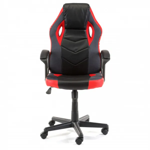 Ak furniture Otočná herní židle FERO II černo-červená
