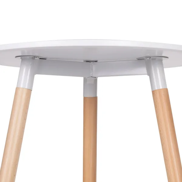 Moderný drevený stôl do kuchyne v obývacej izbe 60 cm