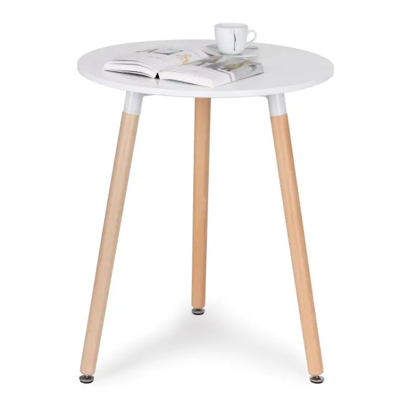 Moderný drevený stôl do kuchyne v obývacej izbe 60 cm