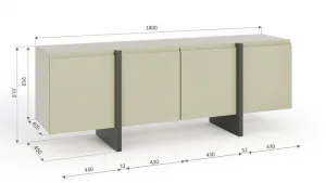 ARTBm Komoda QUEEN 4D