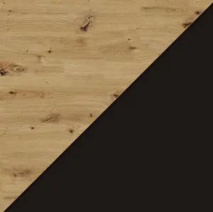 ARTBm Komoda AURA 2D4S | dub artisan/čierny mat
