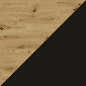 ARTBm Vitrína AURA | dub artisan/čierny mat