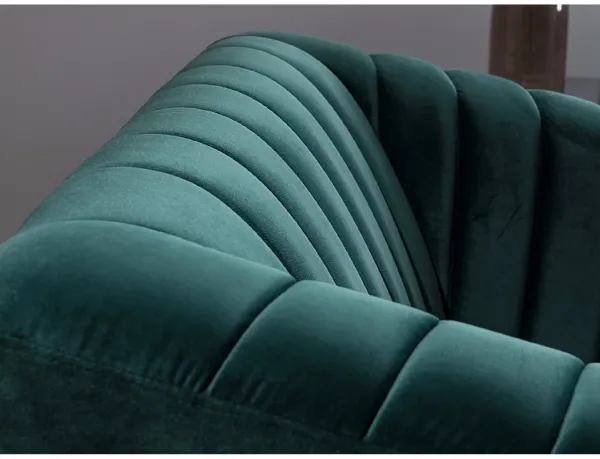 Signal Kreslo ASPREY Velvet 1 | sivá