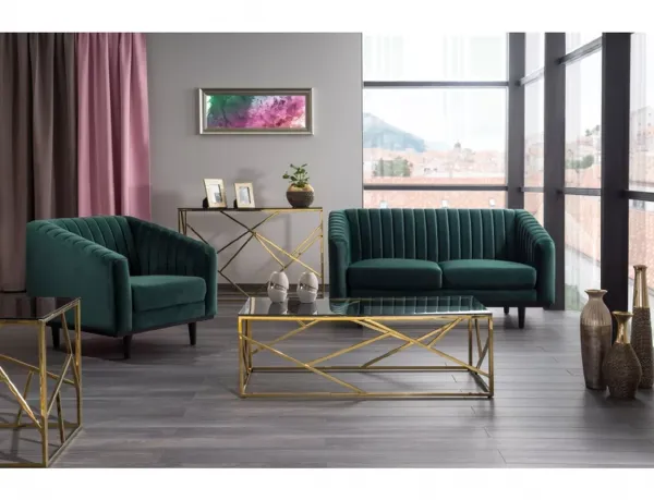 Signal Kreslo ASPREY Velvet 1 | sivá