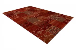 Koberec KASHQAI 4327 300 Patchwork bordový