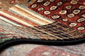 Koberec KASHQAI 4353 990 Patchwork terakota / béžový