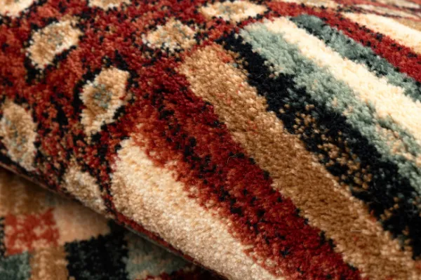 Koberec KASHQAI 4353 990 Patchwork terakota / béžový