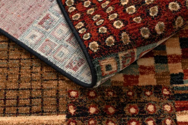 Koberec KASHQAI 4353 990 Patchwork terakota / béžový
