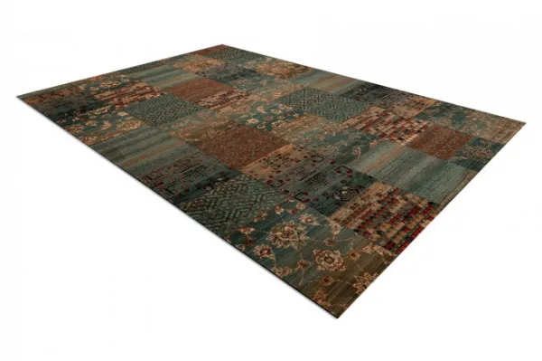 Koberec KASHQAI 4327 400 Patchwork zelený