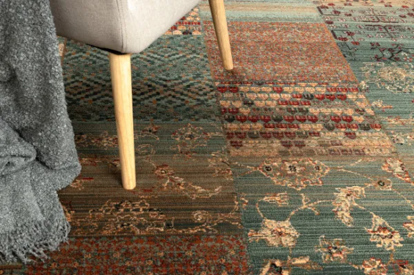 Koberec KASHQAI 4327 400 Patchwork zelený