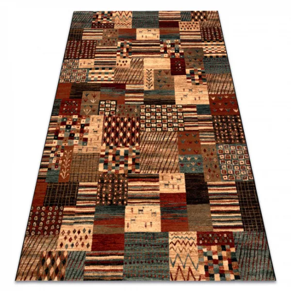 Koberec KASHQAI 4353 990 Patchwork terakota / béžový