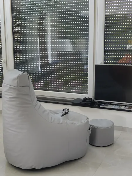 JAKS Herný sedací vak šedý