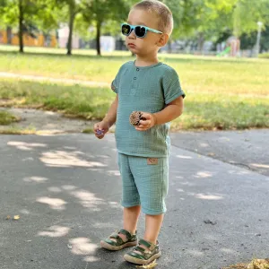 Letný mušelínový top pre deti- rôzne farby | MOYO Farba: Blue, Veľkosť: 116/122